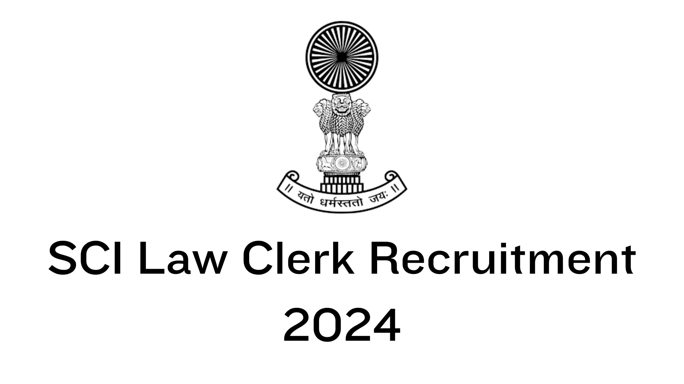 SCI Law Clerk Recruitment 2024