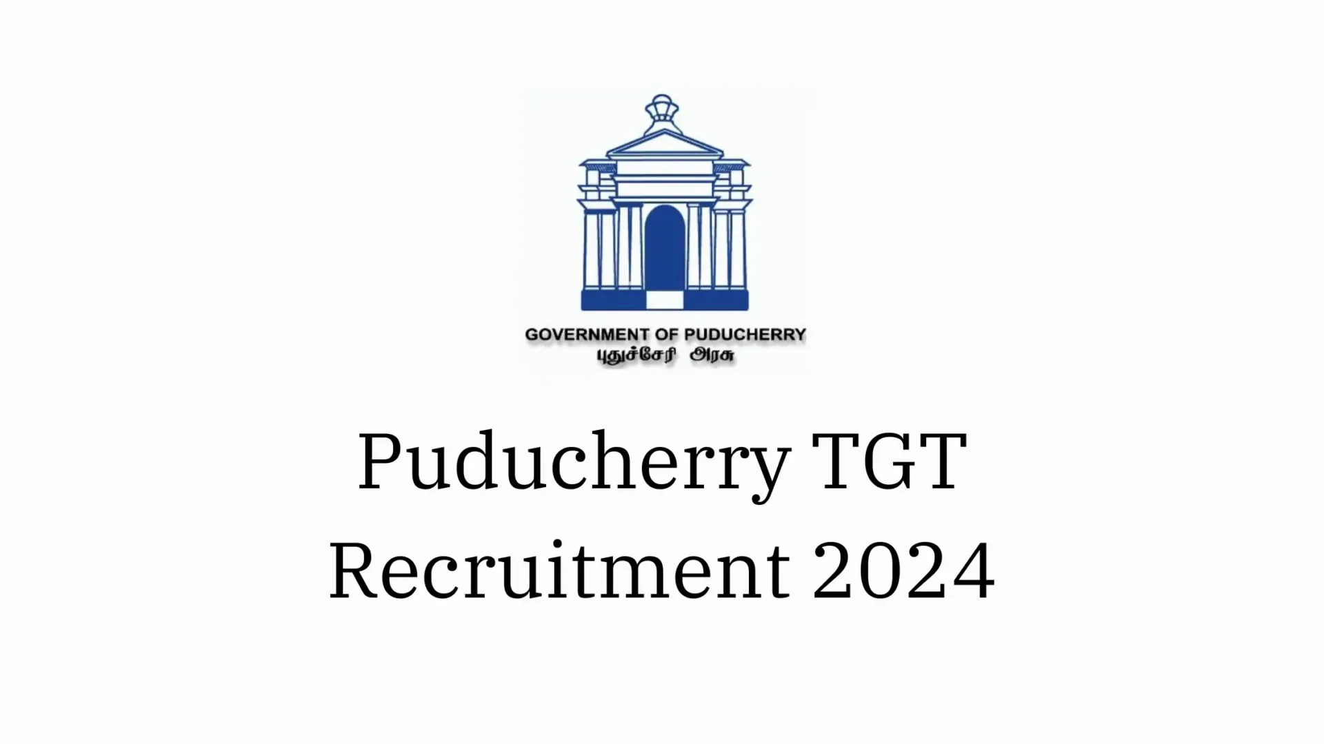 Puducherry TGT Recruitment 2024