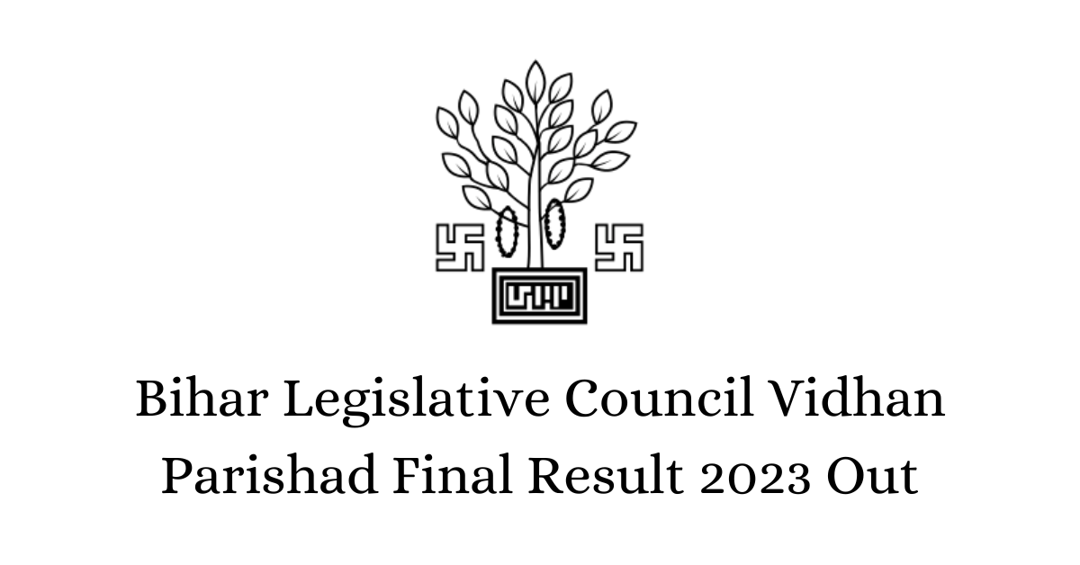 Bihar Legislative Council Vidhan Parishad Final Result 2023