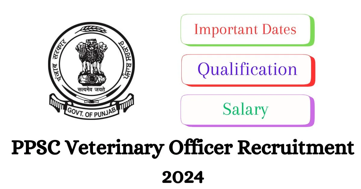 PPSC Veterinary Officer Recruitment 2024