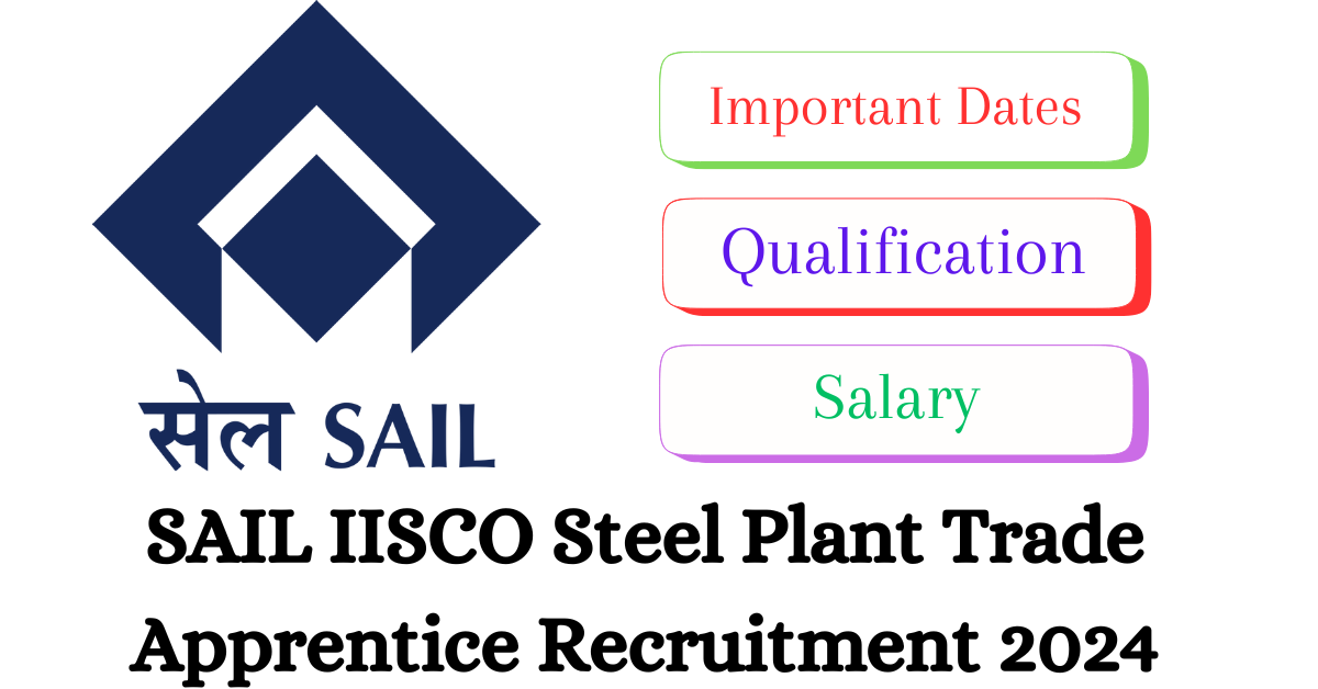SAIL IISCO Steel Plant Trade Apprentice Recruitment